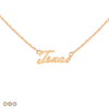 Texas Script Necklace (Gold, Rose Gold, Silver)