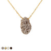 Meteorite Drusy Necklace (Gold)