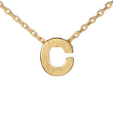 Block Slide Monogram Necklace