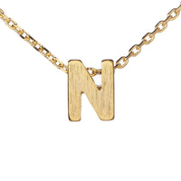 Block Slide Monogram Necklace