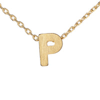 Block Slide Monogram Necklace