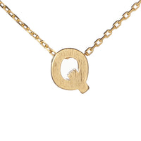 Block Slide Monogram Necklace