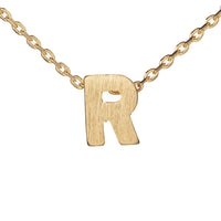 Block Slide Monogram Necklace