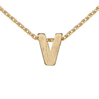 Block Slide Monogram Necklace