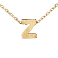 Block Slide Monogram Necklace