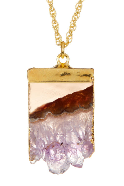 Amethyst French Rope Chain Necklace (Medium and Large)