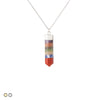 Rainbow Stone Necklace (Gold and Silver)