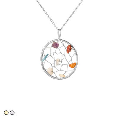Crystal Chakra Dream Catcher (Gold and Silver)
