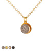 Sparkle Geode Charm Necklace (Gold)