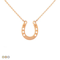 Dainty Minimalist Horseshoe Necklace