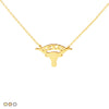 Texas Bull Minimalist Festoon Necklace (Gold, Rose Gold, Silver)