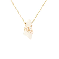 Wrapped Crystal Stone Necklace