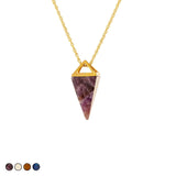Pyramid Prism Necklace (Amethyst)