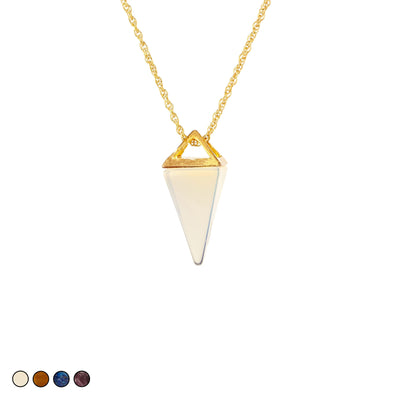 Pyramid Prism Necklace (Amethyst)
