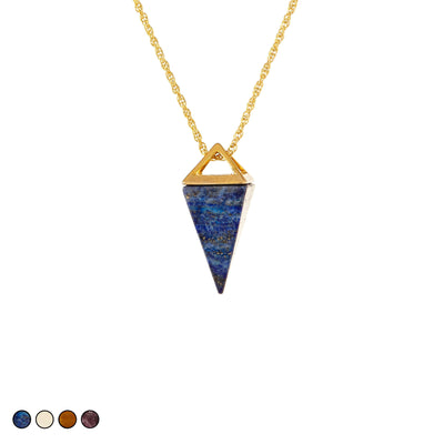 Pyramid Prism Necklace (Amethyst)