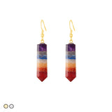 Chakras Crystal Earrings (Gold and Silver)