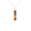 Chakra Rainbow Stone Spiral Necklace