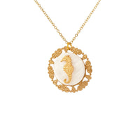 Seahorse on a Shell Necklace