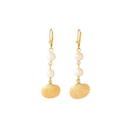 Shell and Pearl Earring