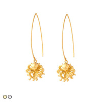 Octopus Drop Earring (Silver and Gold)
