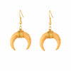 Small Wrapped Crescent Earrings