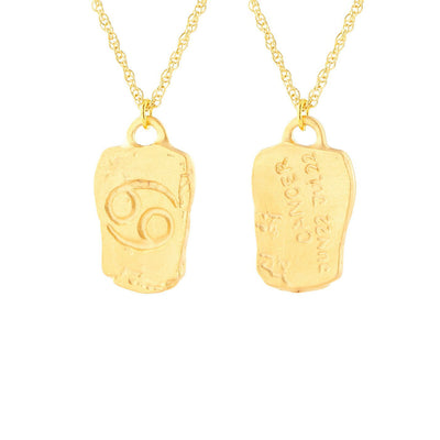 Zodiac Tag Necklace