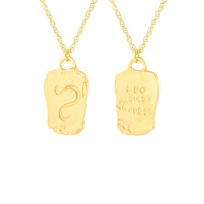 Zodiac Tag Necklace