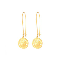 Sand Dollar Drop Earring