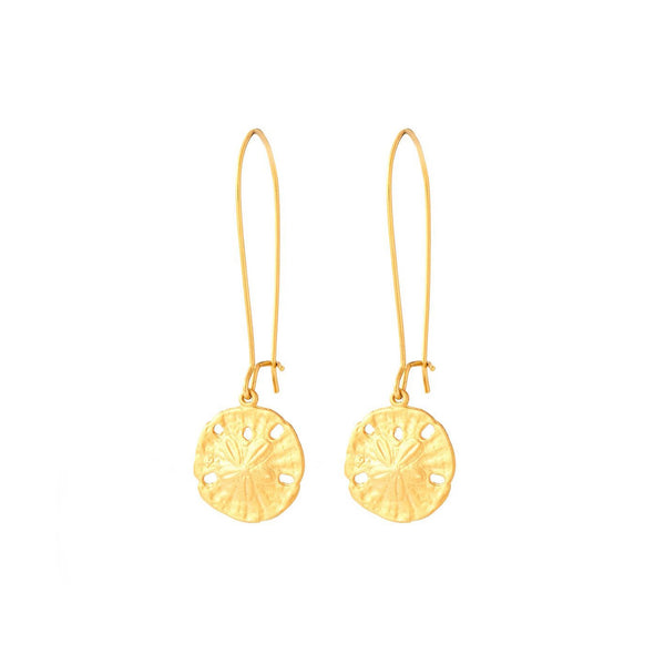 Sand Dollar Drop Earring