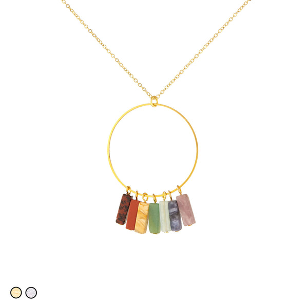 Crystal Chakra Circle (Gold and Silver)
