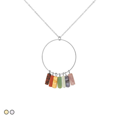 Crystal Chakra Circle (Gold and Silver)