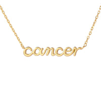 Zodiac Script Necklace