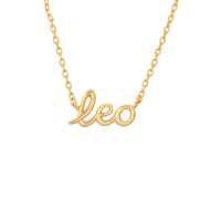 Zodiac Script Necklace