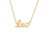 Zodiac Script Necklace