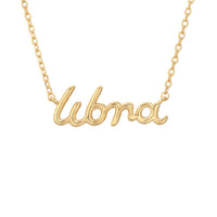Zodiac Script Necklace