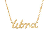 Zodiac Script Necklace