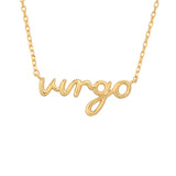 Zodiac Script Necklace