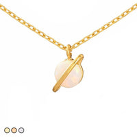Opal Planet Necklace (Gold, Rose Gold, Rhodium Silver)