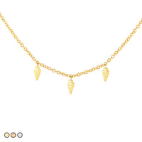 Small Gold Arrowhead Necklace (Gold, Rose Gold, Silver)