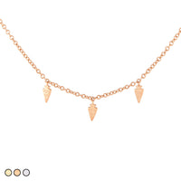 Small Gold Arrowhead Necklace (Gold, Rose Gold, Silver)