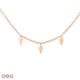Small Gold Arrowhead Necklace (Gold, Rose Gold, Silver)
