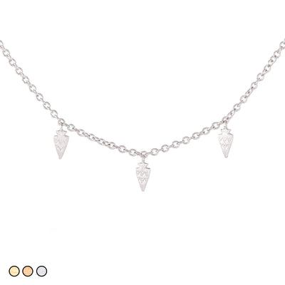 Small Gold Arrowhead Necklace (Gold, Rose Gold, Silver)