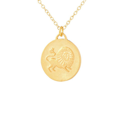 Bronze Zodiac Coin Necklace (Individual Signs)