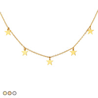 Mini Star Choker Necklace (Gold, Rose Gold, Silver)