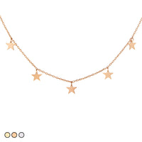 Mini Star Choker Necklace (Gold, Rose Gold, Silver)