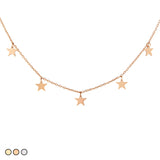 Mini Star Choker Necklace (Gold, Rose Gold, Silver)