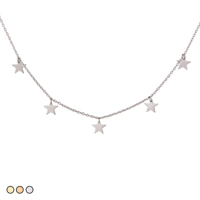 Mini Star Choker Necklace (Gold, Rose Gold, Silver)
