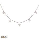 Mini Star Choker Necklace (Gold, Rose Gold, Silver)