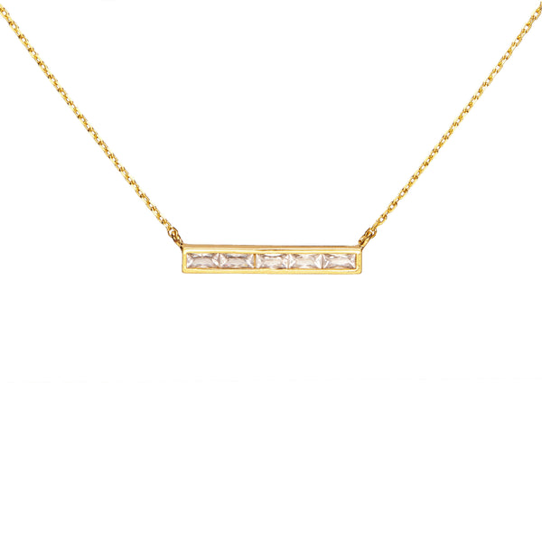 Pave Bar Necklace
