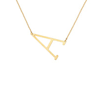 Large Angled Serif Monogram Necklace